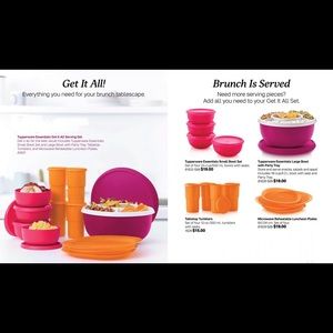 Tupperware brunch set New